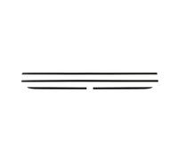 OMAC Lot de 4 baguettes latérales de porte compatibles avec Peugeot 208 2012-2019 - Protection de porte en aluminium - Noir 9697131B-8