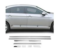 OMAC Lot de 8 baguettes de protection de porte latérales en acier inoxydable compatible avec VW Passat Alltrack B8 2014-2024