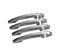 OMAC Lot de 8 capuchons de poignée de porte pour Citroën Jumpy 2007-2017 - En acier inoxydable argenté