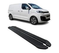 OMAC Marchepieds Latéraux Compatible avec Citroen Jumpy 2016-2023 Noir Aluminium L1 Court 2Pcs, A051518