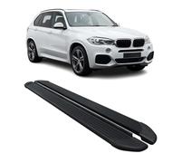 Omac - Marchepieds latéraux compatibles avec BMW X5 2014-2018 - Aluminium Noir - 2 pièces