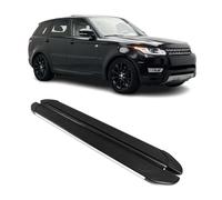 OMAC Marchepieds latéraux pour Range Rover Sport 2013-2025 en aluminium noir/gris