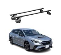 OMAC Menabo Barres de toit en acier noir pour Skoda Fabia 2014-2021 | Conforme à la norme DIN 75302:2019 et ISO/PAS 11154:2006, verrouillable, testé City Crash, charge maximale de 50 kg
