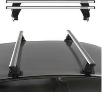 OMAC Menabo Barres de toit pour Dacia Sandero 2008-2012 Alu argent TÜV