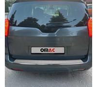 OMAC Pour Peugeot 5008 2009-2017 Protection chromée du seuil de chargement Pare-chocs brossé en acier inoxydable