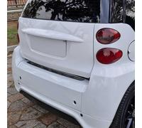 OMAC Pour Smart Fortwo 2007-2014 Protection du seuil de chargement Dark Inox Chrome Brossé