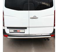 OMAC Pour VW Crafter 2006-2017 Couverture de protection du seuil de chargement en acier inoxydable chromé