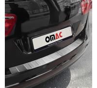 OMAC Protection de Pare-Chocs Arrière pour Seat Alhambra II/VW Sharan II 2010-2023 - INOX Finition brossée - Seuil de Coffre sur Mesure - Protection Seuil de Chargement