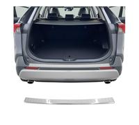 OMAC Protection de Pare-Chocs Arrière pour Toyota RAV4 V 2019-2025 - INOX Finition brossée - Seuil de Coffre sur Mesure - Protection Seuil de Chargement