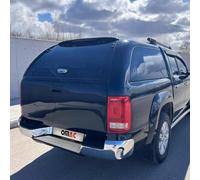 OMAC Protection de Pare-Chocs Arrière pour VW Amarok I 2010-2020 - INOX Finition polie - Seuil de Coffre sur Mesure - Protection Seuil de Chargement