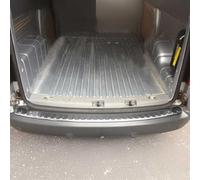 OMAC Protection de Pare-Chocs Arrière pour VW Caddy III 2003-2015 Pre-FL - INOX Finition polie - Seuil de Coffre sur Mesure - Protection Seuil de Chargement