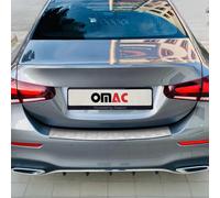 OMAC Protection du seuil de chargement en acier inoxydable pour Mercedes Classe A W177 2018-2023 Brossé Chrome