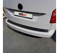 OMAC Protection du seuil de chargement en acier inoxydable pour VW Caddy 2015-2020 Chrome Dark Brossé