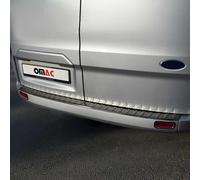 OMAC Protection du seuil de chargement pour Ford Transit Tourneo Custom 2014-2023 Dark inox chrome