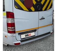 OMAC Protection du seuil de chargement pour Mercedes Sprinter 2006-2018 Pare-chocs noir mat ABS