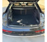 OMAC Protection du seuil de chargement Protection du pare-chocs pour Audi Q5 FY 2017-2024 Acier inoxydable Argent
