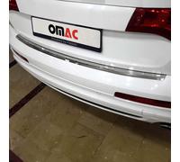 OMAC Protection du seuil de chargement Protection du pare-chocs pour Audi Q7 2006-2015 Inox brossé
