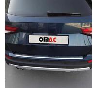 OMAC Protection du seuil de chargement Protection du pare-chocs pour Seat Ateca 2016-2025 Acier inoxydable Argent