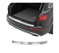 OMAC Protection Seuil de Pare-Chocs arrière - Compatible avec Audi Q7 2016-2023 - Couverture de Seuil de Coffre - Bande Seuil de Chargement - Style élégant - en Acier INOX Chromé Brossé