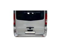OMAC Protection Seuil de Pare-Chocs Arriére pour Renault Trafic 2001-2014 Alu Gris