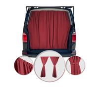 OMAC Rideaux De Porte Hayon pour Peugeot Expert L1 Rouge Tissu