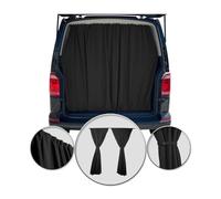 OMAC Rideaux De Porte Hayon pour Peugeot Rifter Protection Solaire Noir