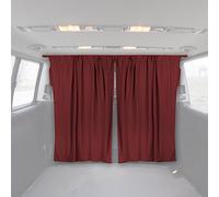 OMAC Rideaux De Séparation de Cabine Universel pour Voiture H1 Rouge Tissu