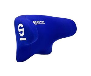 OMAC SPARCO Coussin de nuque ergonomique en mousse à mémoire de forme pour voiture Bleu