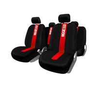OMAC Sparco - Housses de siège universelles - Noir et rouge - Avant et arrière
