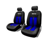 OMAC Sparco Lot de 2 housses de siège universelles pour sièges avant Bleu