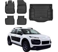 OMAC Tapis & bac de coffre Set pour Citroen C4 Cactus 2014-2020 Caoutchouc 5x