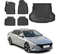 OMAC Tapis & bac de coffre Set pour Hyundai Elantra 2020-2025 Caoutchouc TPE 5x