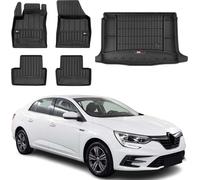 OMAC Tapis & bac de coffre Set pour Renault Megane 2015-2025 Caoutchouc TPE 5x