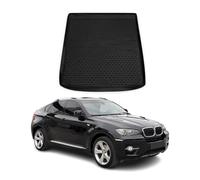 OMAC Tapis de Coffre Compatible avec BMW X6 E71 / X6 F16 2007-2019 Caoutchouc Noir