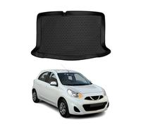 OMAC Tapis de Coffre Compatible avec Nissan Micra 2017-2024 sur Mesure en Caoutchouc Noir