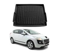 OMAC Tapis de coffre de voiture - Compatible avec Peugeot 3008 2009-2016 - Ajustement 3D - Tapis de coffre - Tapis de coffre tous les temps - Noir