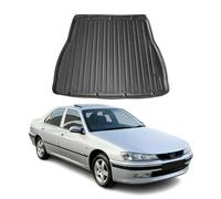 OMAC Tapis de coffre de voiture - Compatible avec Peugeot 406 1995-2003 - Coupe 3D - Tapis de coffre toutes saisons - Noir