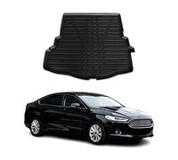 OMAC Tapis de coffre de voiture - Protection de coffre - Compatible avec Ford Mondeo V 2015-2018 - Coupe 3D - Bords hauts - Antidérapant - En TPE - Toutes saisons - Noir