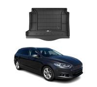OMAC Tapis de Coffre pour Ford Mondeo mk5 Turnier Hybrid 2014-2022 TPE Noir