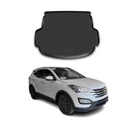 OMAC Tapis de Coffre pour Hyundai Santa Fe III 2013-2018 5Places Caoutchouc 3D Noir