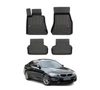 OMAC Tapis de Sol Caoutchouc Compatible avec BMW Série 5 G30 G31 2017-2024 Noir Premium