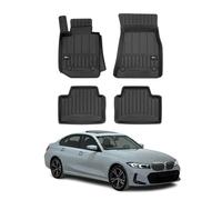 Omac Tapis De Sol Caoutchouc Pour Bmw Série 3 G20 G21 2019-2025 Noir Premium