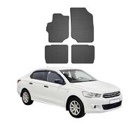 OMAC Tapis de Sol Compatible avec Citroen C-Elysee 2012-2020 Caoutchouc Noir