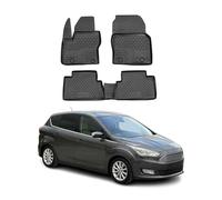 OMAC Tapis de Sol Compatible avec Ford C-Max 2010-2019 en Caoutchouc Noir