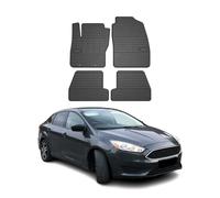 OMAC Tapis de Sol Compatible avec Ford Focus mk3 2011-2018 Caoutchouc Noir