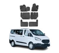 OMAC Tapis de Sol Compatible avec Ford Tourneo Custom mk1 2012-2017 9Places Pre-FL Caoutchouc TPE Noir 6Pcs