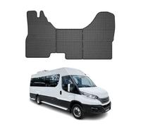 OMAC Tapis de Sol Compatible avec Iveco Daily 2014-2019 Caoutchouc Noir