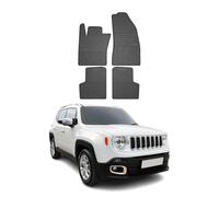 OMAC Tapis de Sol Compatible avec Jeep Renegade 2014-2018 Caoutchouc Noir