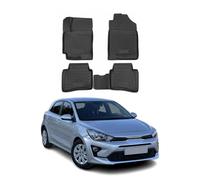 OMAC Tapis de Sol Compatible avec KIA Rio 2017-2024 en Caoutchouc Noir