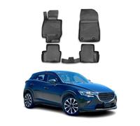 Omac Tapis De Sol Pour Mazda Cx-3 2015-2024 En Caoutchouc Noir